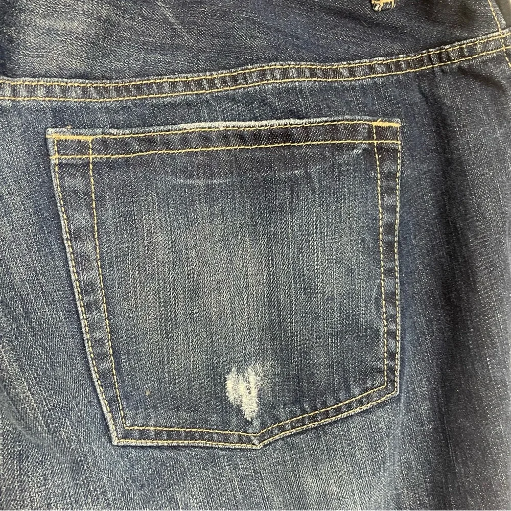 Duo Maternity low waist Women's Blue Maternity Distressed Jeans L2 - Picture 7 of 7